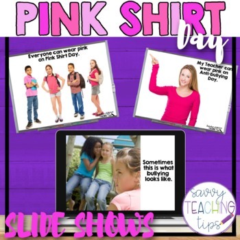 Preview of Anti-bullying Powerpoints for Pink Shirt Day