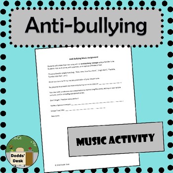 Preview of Anti-bullying Music Project