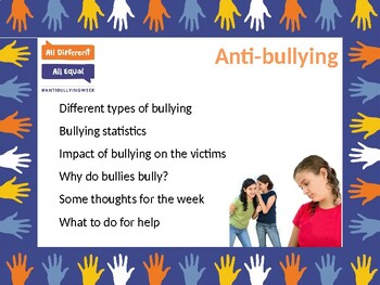 Preview of Anti-bullying Week Assembly - All different All equal