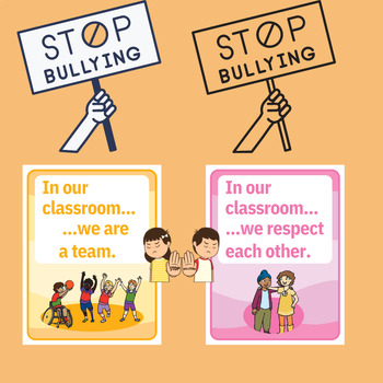 Anti-bullying & kindness activities posters bulletin board classroom ...