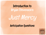 Anticipation Questions for Just Mercy- Pre-Reading Activity