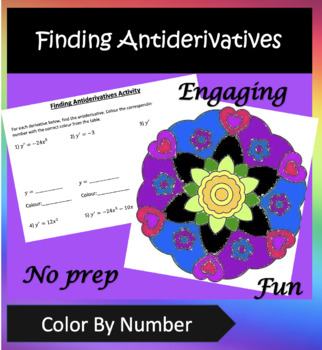 Preview of Antiderivatives Color by Number - Calculus/Precalculus - Integration