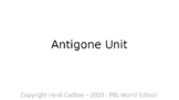Antigone / Ancient Greece Literature Unit
