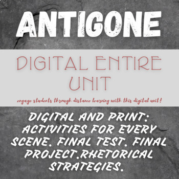 Preview of Antigone Four Week Digital Unit Plan