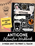 Antigone Full Teaching Unit Printable Workbook for Novel S