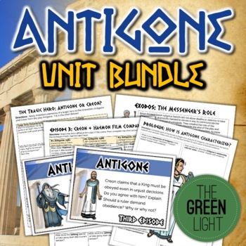 Preview of Antigone Unit Bundle: Activities, Task Cards, Projects, Worksheets
