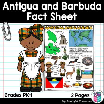 Antigua and Barbuda Fact Sheet for Early Readers by Starlight Treasures