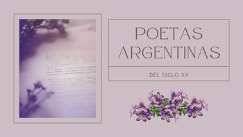 Preview of Antología de poetas argentinas (con actividades)