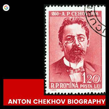 Preview of Anton Chekhov Biography, Russian Literature, Editable, No-Prep Lesson