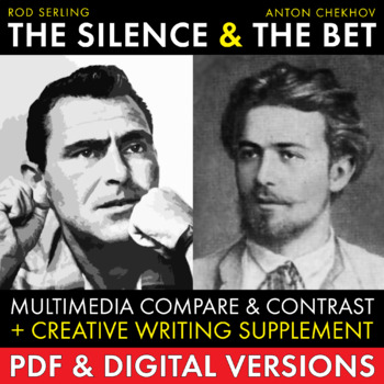 Preview of Anton Chekhov’s The Bet & Twilight Zone’s The Silence, PDF & Google Drive CCSS