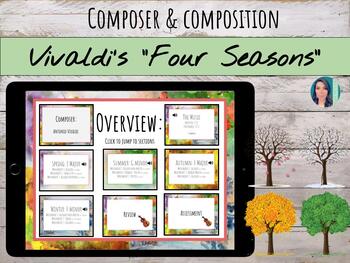 Preview of Antonio Vivaldi "Four Seasons" Concerto Digital & Printable Listening Unit