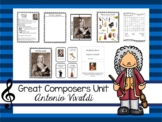 Antonio Vivaldi Great Composer Unit.  Music Appreciation.
