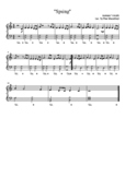 Antonio Vivaldi "Spring" (Easy Piano Arrangement)