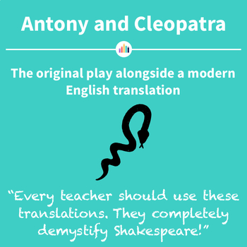Antony And Cleopatra The Original Play Alongside A Modern English Translation
