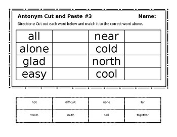 antonym for assignments