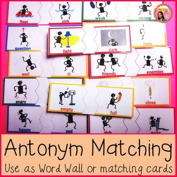 Preview of Antonyms Matching Activity