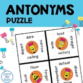 Antonym Puzzle Activity Vocabulary Study Game   4th grade ELD
