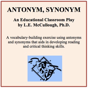 Preview of Antonym, Synonym - A Vocabulary Play