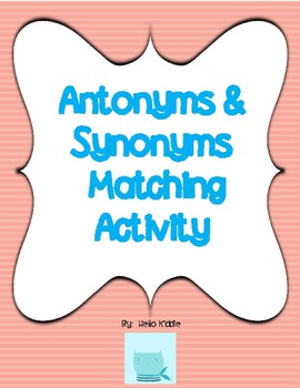 Preview of Digital Antonym & Synonym Activity