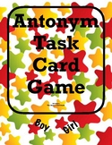 Antonym Task Card Matching Game & Challenge Quiz