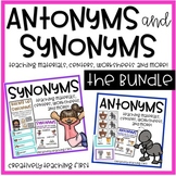 Antonym and Synonym Centers and No Prep Worksheets