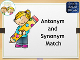Antonym and Synonym Match SMART Board Lesson