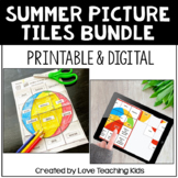Summer Activity - Antonym and Synonym Picture Tile Puzzles