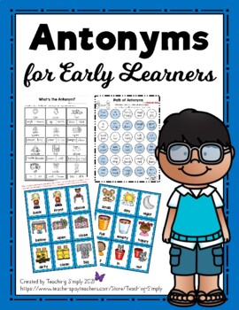 Antonyms by Teaching Simply | TPT