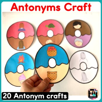 Preview of Antonyms Craft | Opposites Center activity