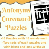 Antonyms Crossword Puzzles