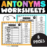 Antonym Cut and Paste Sorting Activity | Grammar Worksheet