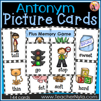 Preview of Antonyms - Flash Cards
