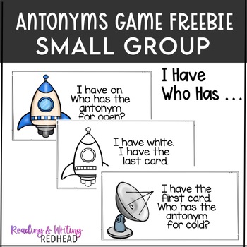 Preview of Antonyms Game FREE