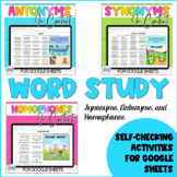 Antonyms Homophones and Synonyms for Google™ Sheets