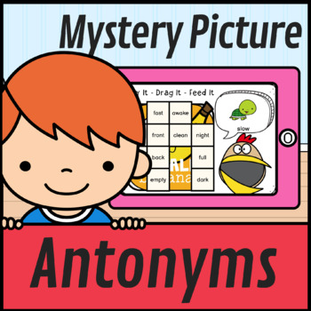 Antonyms Mystery Picture | Opposites Words Work | Boom Cards Distance ...