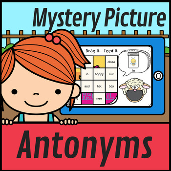 Antonyms Mystery Picture | Opposites Words Work | Boom Cards Distance ...