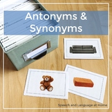 Antonyms & Synonyms Photo Cards for Homophones, Opposites,
