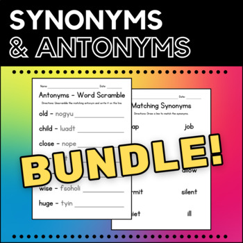 Antonyms & Synonyms - ReadingMadeEZ.com