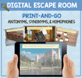 Antonyms, Synonyms, and Homophones Digital Escape Room