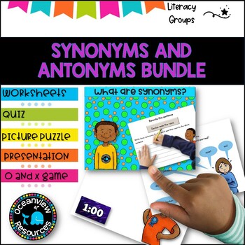 Synonyms & Antonyms Puzzles by Joyful Learning - Megan Joy