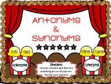 Antonyms and Synonyms Center with Answer Key!! (Synonyms a