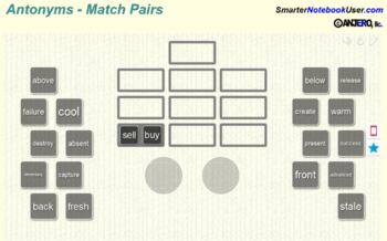 Preview of Antonyms and Synonyms - Interactive Smart Notebook