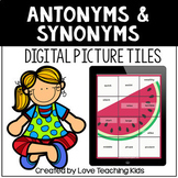 Antonyms and Synonyms Secret Picture Tile Puzzles for Goog