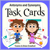 Antonyms and Synonyms Task Cards - Grades 5 to 8 Reading C
