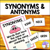 Antonyms and Synonyms Worksheets Posters & Activities