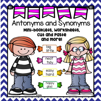 Antonyms and Synonyms Worksheets and More by Miss Ricker's Class