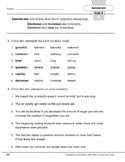 Antonyms: decrease/increase, common/rare