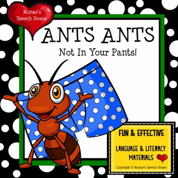 Preview of Ants Bugs Book Early Reader Literacy Circle