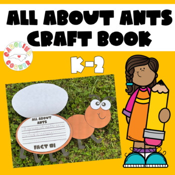 Preview of Ants Craft Writing Kindergarten First Second Grade