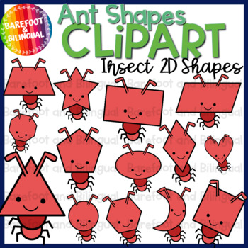 Preview of Ants Shape Clipart - Insect Clipart - Math Clipart